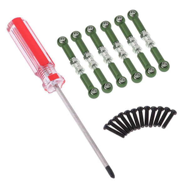 6st Styrservo Motor med Skruvmejsel för Wltoys A959 1/18 RC Grön