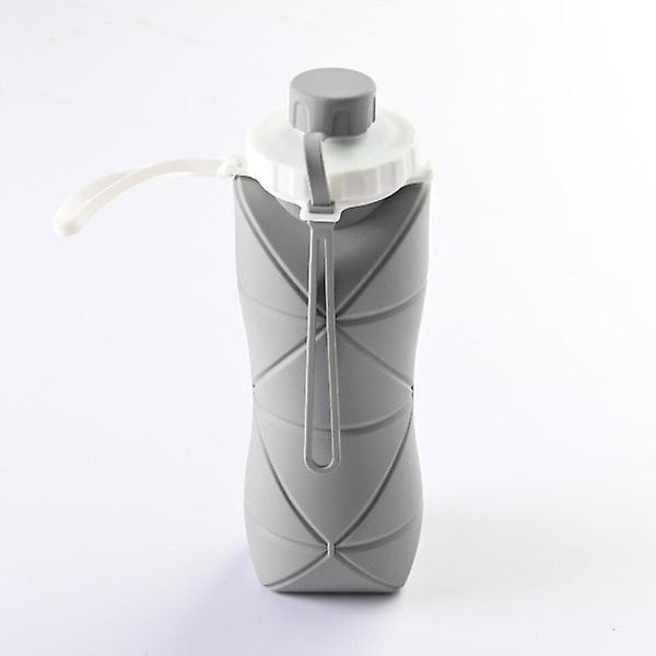 600ml Vikbar Silikon Vattenflaska Sport Vattenflaska Utomhus Resa Bärbar Vattenkopp Löpning Cykling Camping Vandring Vattenkokare Blue