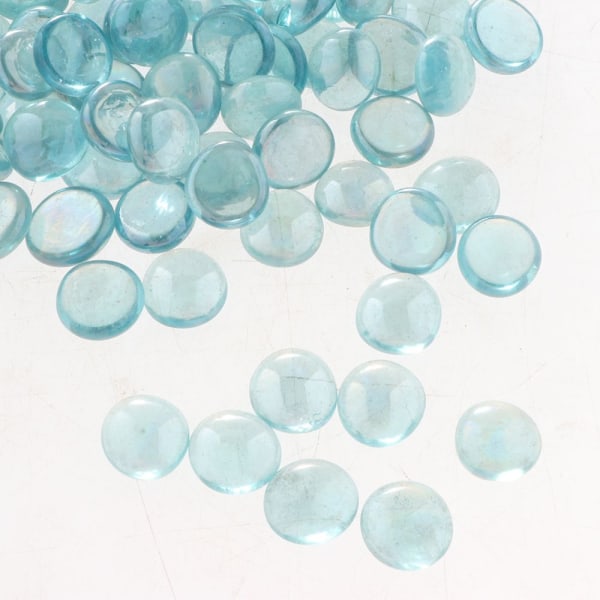 100st glas marmorpärlor Vas Fyllmedel Dekor Blandad Transparent Blå Färg