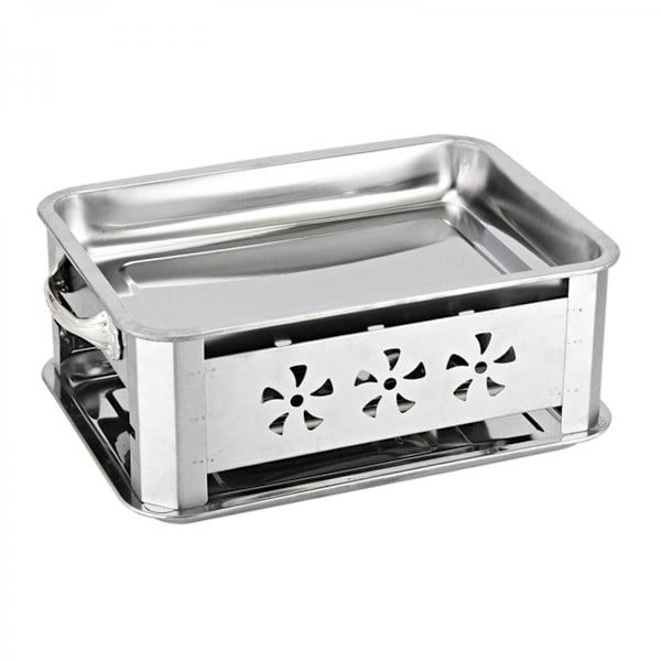 BBQ Grill Kol Bord Camping Trädgård Låda 40x30cm
