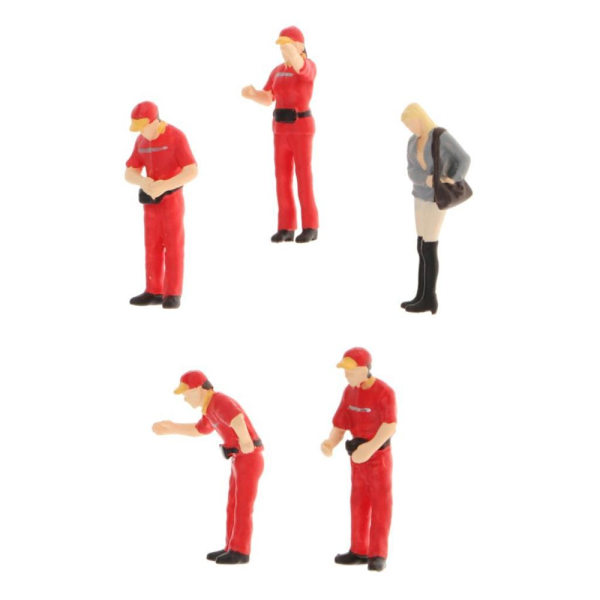 1:64 Gatubild Diorama Figurer Karaktär Resin Modell Layout Dekor C