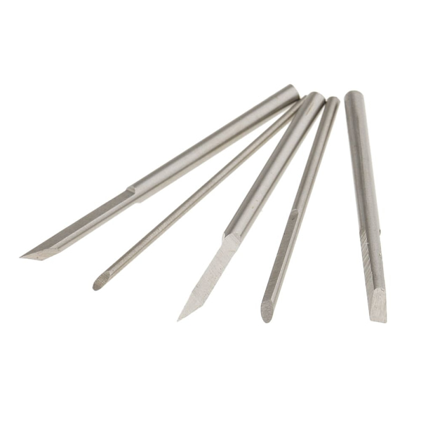 5 st Rostfritt Stål Träsnideri Mejselblad Set för DIY Hantverk 0.8-4mm