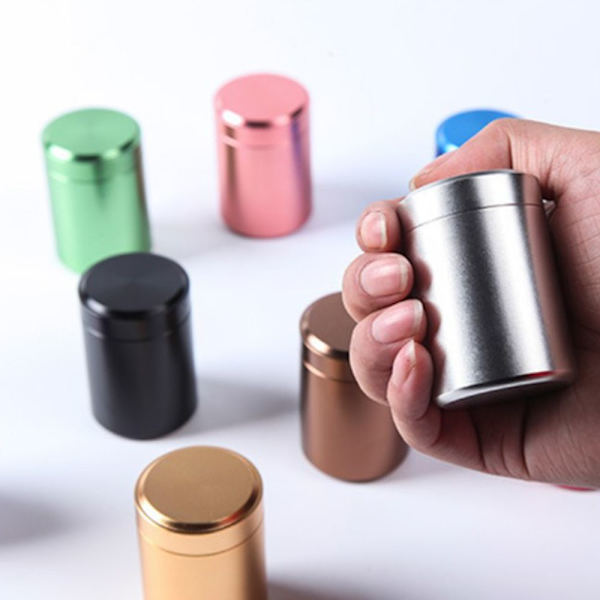 Aluminium Godis Te Burk Kaffe Socker Förseglad Presentförpackning Rosa Guld