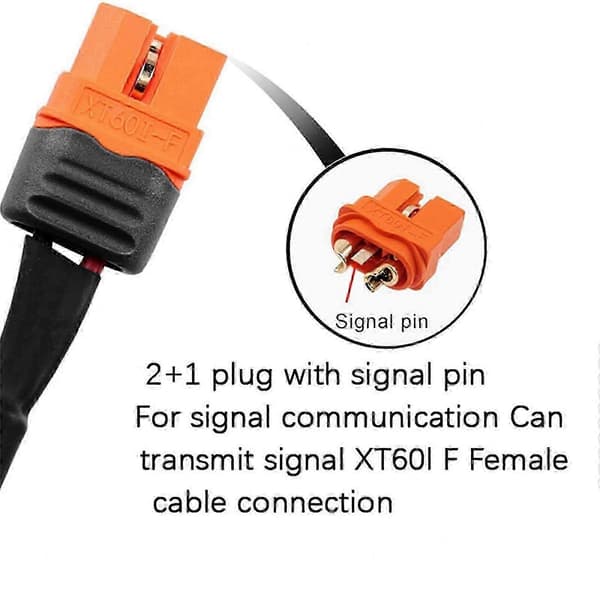 DC5521 Han til 2+1 Pin XT60 Hun Adapterkabel til Signal- og Strømoverførsel i Bærbare Enheder 300cm