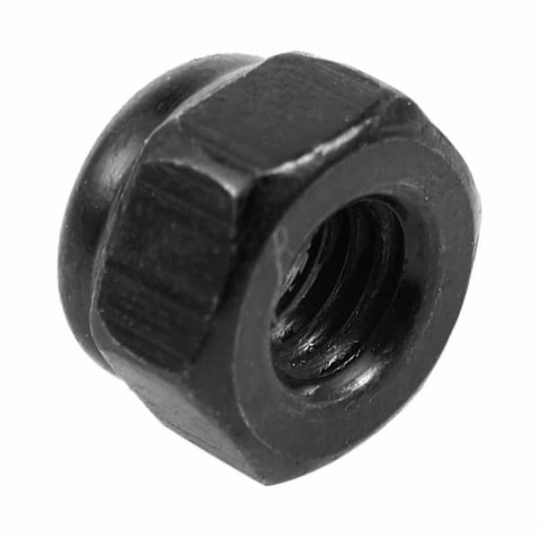 M2.5 nailonilukkomutterit, kuusio, musta sinkitty, 50 kpl Black