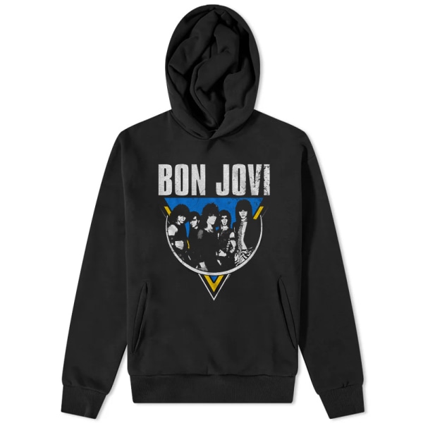 Bon Jovi rockband huvtröja för män black M