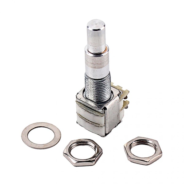 B100K Mini Potentiometer med Solid Axel Potentiometer Sortiment Passar för Gitarrbas