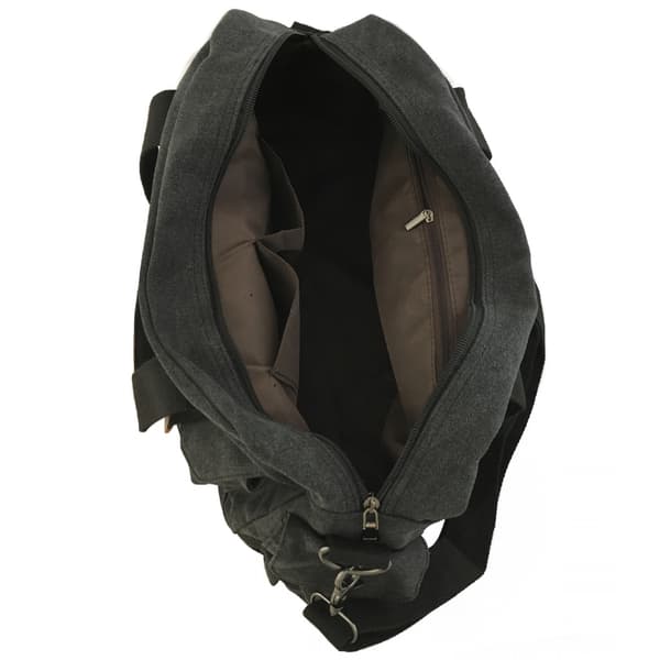 Weekendbag, lerret grå grå one size
