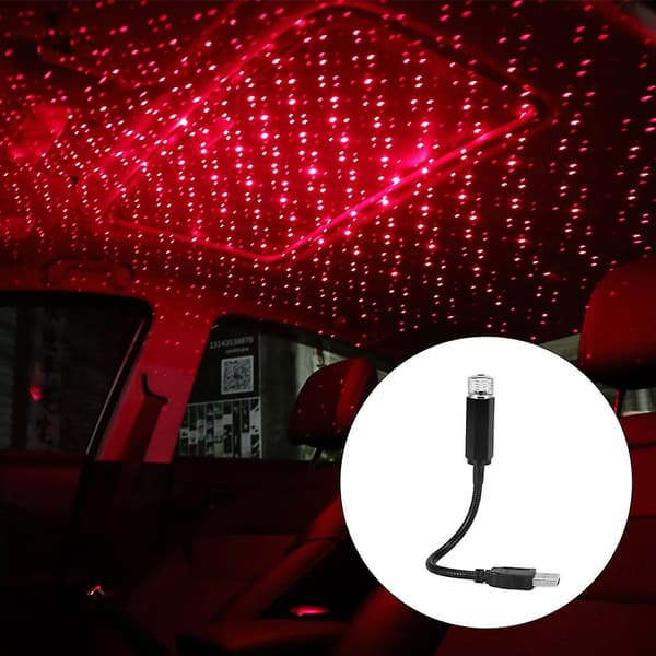 [RM]2x USB Stjernenatlys Mini Atmosfære Stjernehimmel Romantisk til Fest