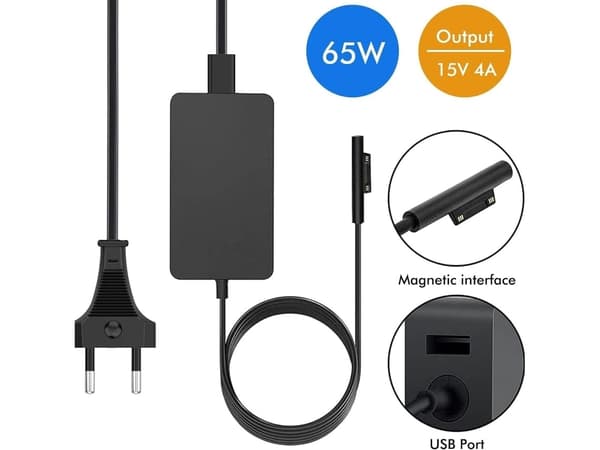 Magnetisk oplader til Microsoft Surface Laptop 4