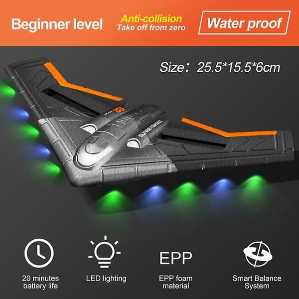 G4 Lighting Edition Fjernkontroll Flymodell Glider Orange