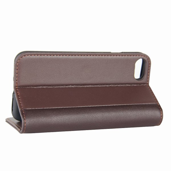 iPhone 7/8/SE (2020/2022) - Premium Split Leather Case - Ruskea 80