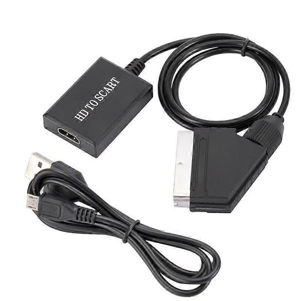 HDMI til SCART-omformer 1080p HD video lydadapter