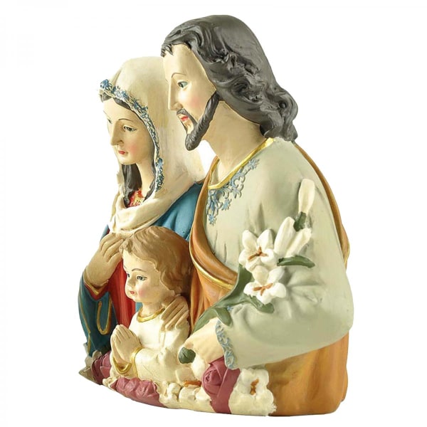 Harts 5" Helig Familj Staty Katolsk Religiös Gåva Handmålade Jesus Kristus Skulpturer Hem Hyllor Sängbord Bänkar Skrivbord