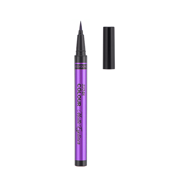 Matt Färg Eyeliner Vattentät Långvarig Flytande Eyeliner Penna purple