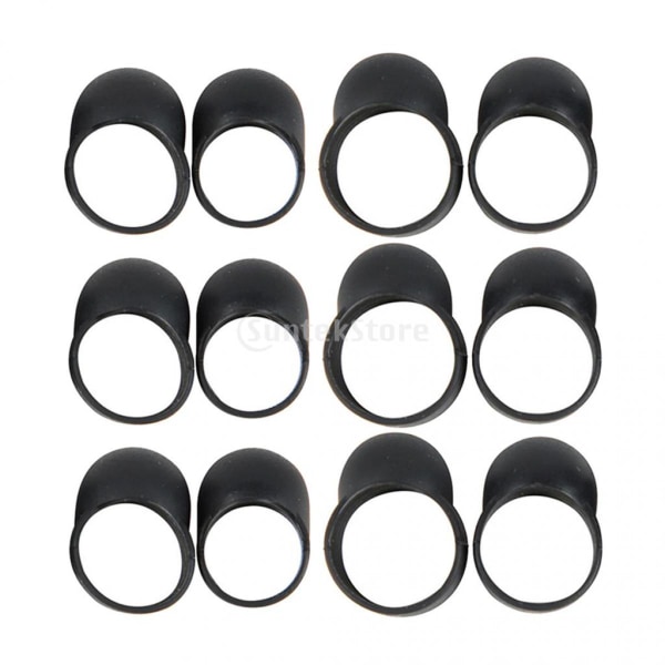 12x ståltungtrumma Finger Picks Silikon Strike Finger Grips Handpan