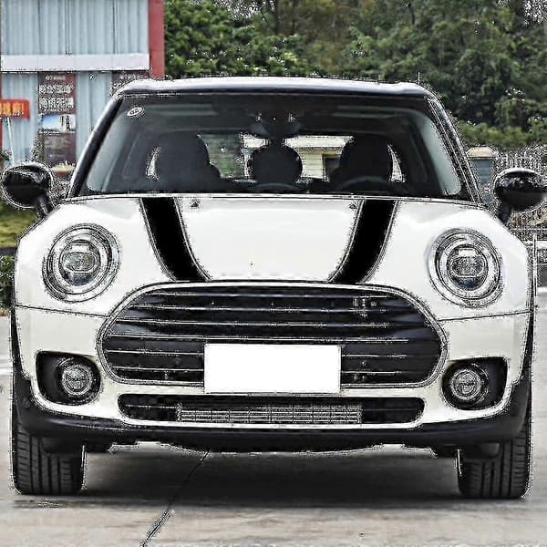 Liimattavat konepellin raidat Mini Cooperiin, konepellin koristelu R55:een B