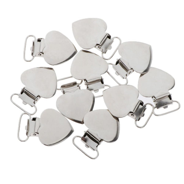 10 Stycken Napphållare Hängslen Clips Remklämmor DIY Sömnadshantverk 25mm