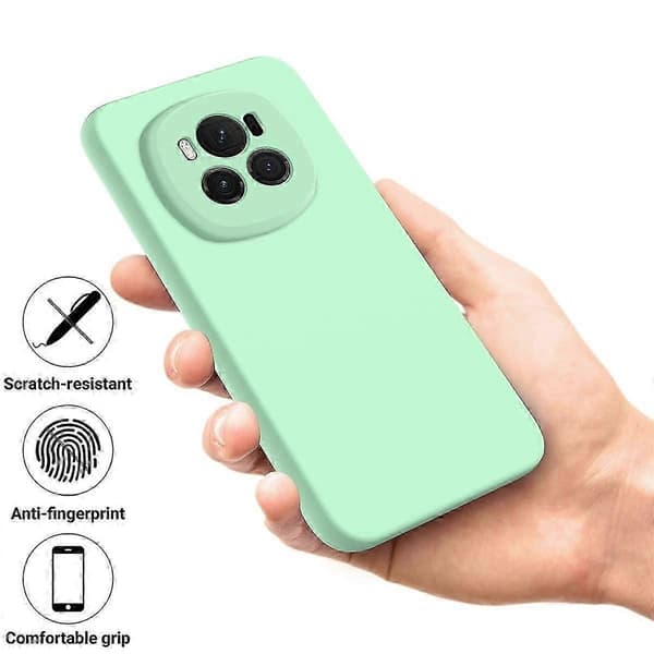 [RM] Ensfarvet flydende silikone-cover med stødabsorbering Green For Honor Magic6