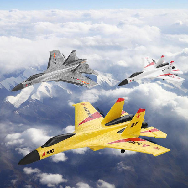 WLtoys XK A100 Su-27 2.4G RC Flygplan Borstlös Motor Segelflygplan Leksak Vit