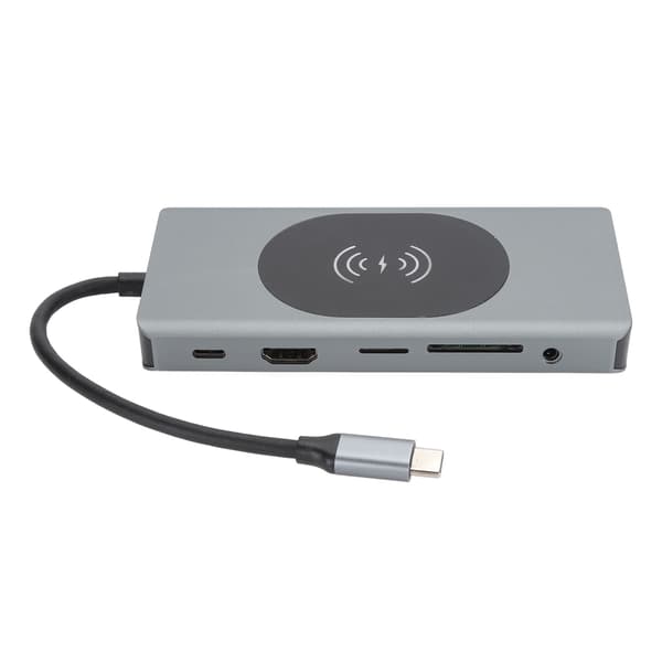 13-i-1 USB C-hubb med dockningsstation och kortläsare