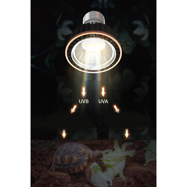 Led Reptillampa Sollampa För Amfibie Sköldpadda Kameleont Ödla Orm 5.0
