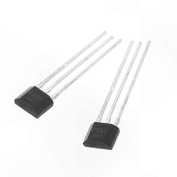 10-pak Hall Effect Sensor Moduler, Lineær Spændingsregulatorafbryder til DIY Elektronikprojekter Black