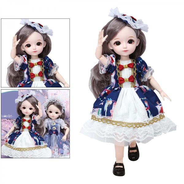 23 Flexibel Kulled BJD Flicka Docka Barn Flicka Leksak Leksakspresent A
