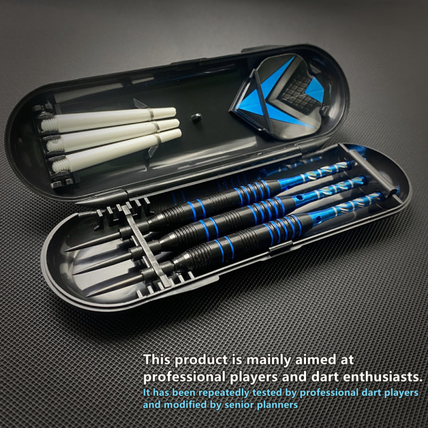 Dartset med ask för födelsedagspresent blue