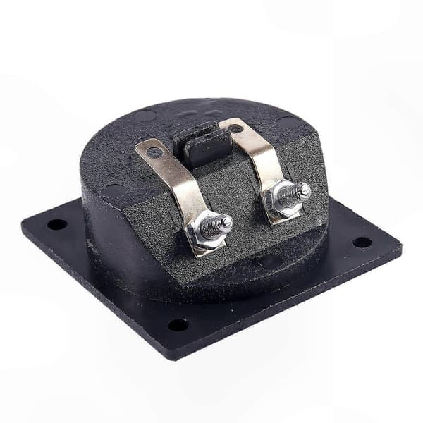 Firkantet design dobbelt binding post højttalerterminalkop Black