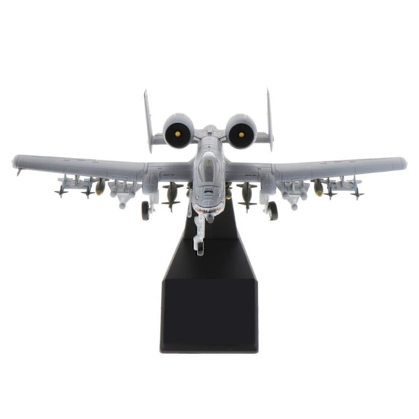 1:100 A-10 Attackflygplan Modell - Mini Militärflygplan i Metall med Ställ