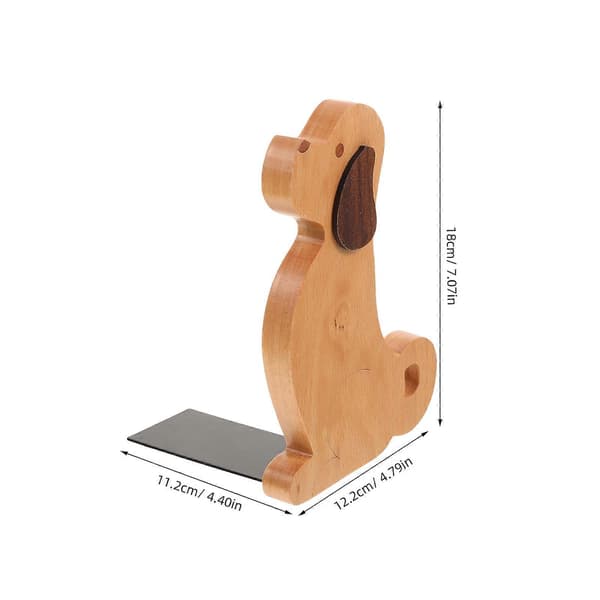 [RM]Bokstöd Hunddesign Bokstöd i trä för hemkontor Studieböcker Dokument 2st