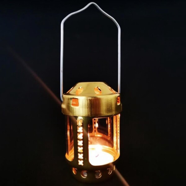 Mini hängande lyktor Metall värmeljushållare Mini ljuslykta för inomhus utomhus campingfiske