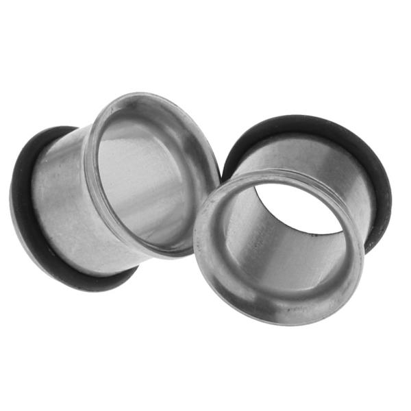 4 st örontunnlar rostfritt stål stretching kit flare plugg töjning 10mm
