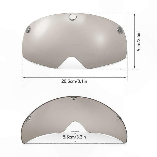 3-pak magnetisk solskærm til hjelme med UV-beskyttelse til mænd og kvinder 3pcs magnet visors