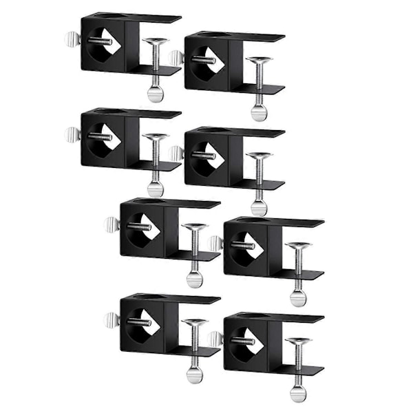 [RM]8-Pack Deck Torch Clamp Mounting Part Porch Railing Clamp Universal Pole Mount for Railings Posts