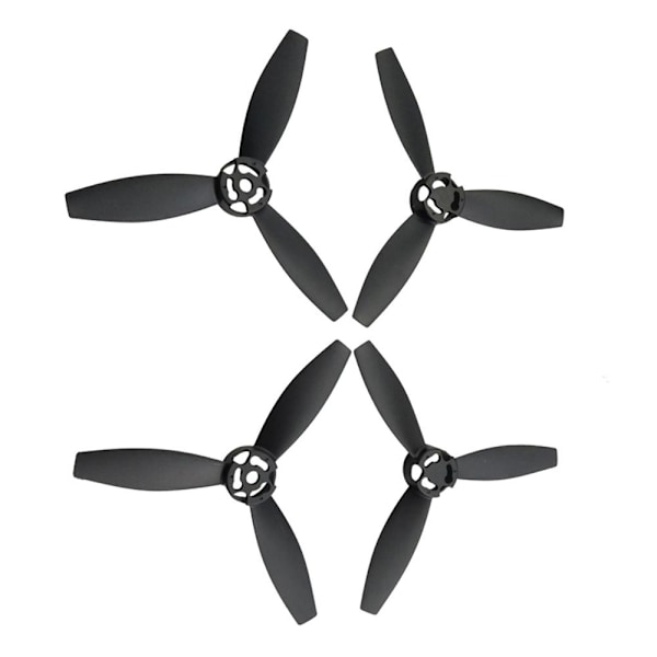 4 stycken propellrar rotorer propellerblad delar för Parrot Bebop 2 drönare svart