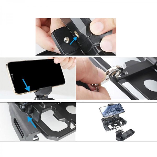 Fjärrkontrollhållare för DJI Mavic-fäste med rem