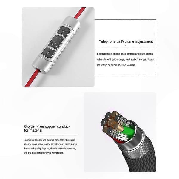 Kompatibelt lydkabel til trådløse hovedtelefoner - Bluetooth-ledningsudskiftning til førsteklasses lydenheder Black