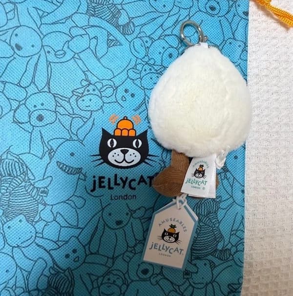 Jellycat Amuseables Boiled Egg Keychain – Soft Plush Bag Charm Toy Gift