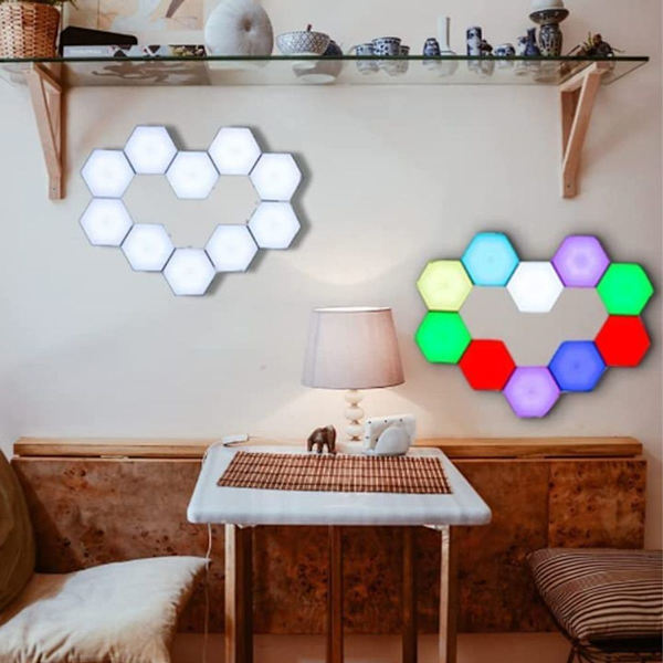 [RM]Three Hexagonal Light Panels - Hexagonal LED Light Strips KLB