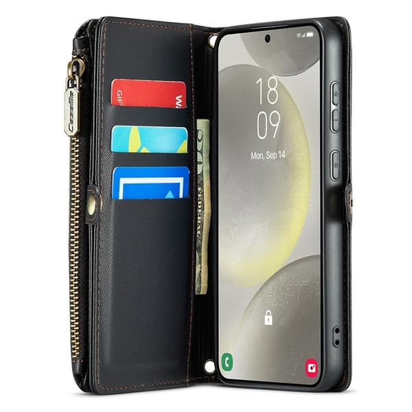 [RM]CASEME Samsung Galaxy S24 Wallet Case Black 162
