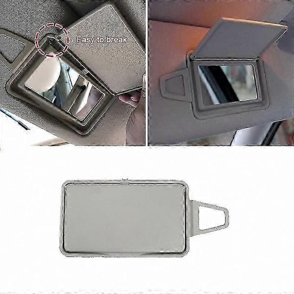 Gråt makeupspejldæksel til bilsolskærm venstre side 2003-2008 Model 211 Gray