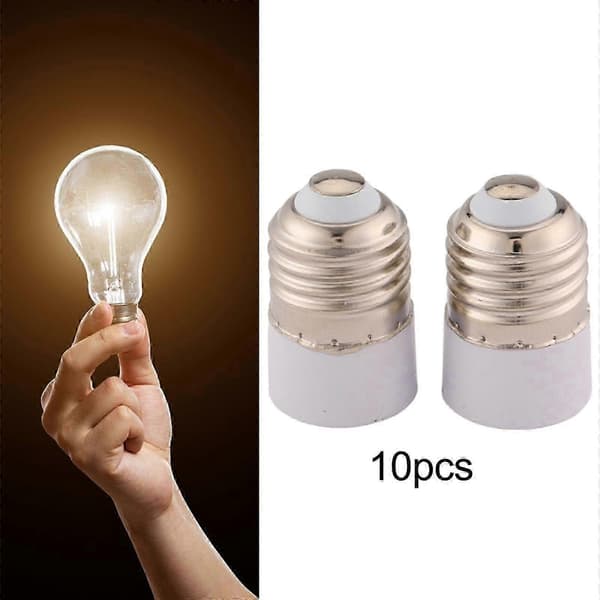 10x E27 - E14 -kantamuunnin Helppo asentaa Lämmönkestävä LED-lampunpidike
