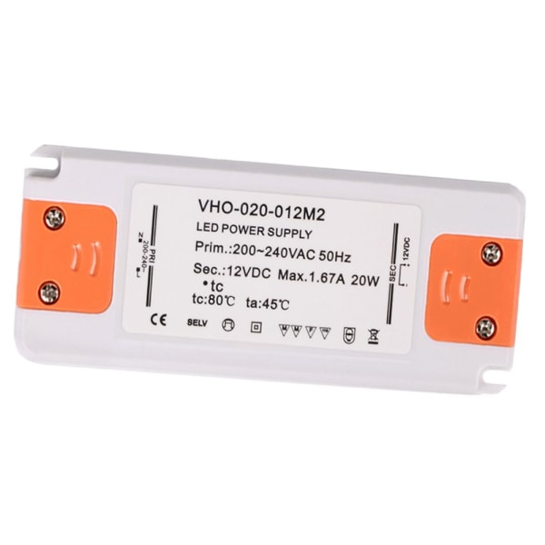 20W 1670MA 12V Slim LED Transformator Driver Transformator