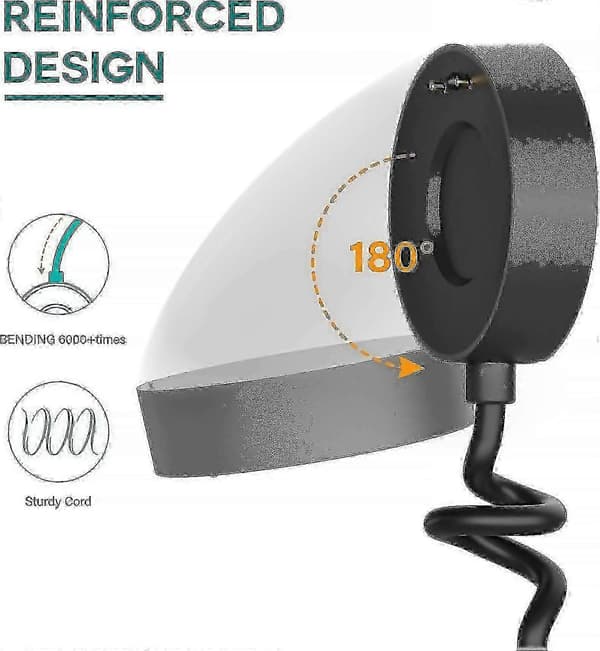Ladekabel til Withings Scanwatch med magnetisk tilkobling, svart