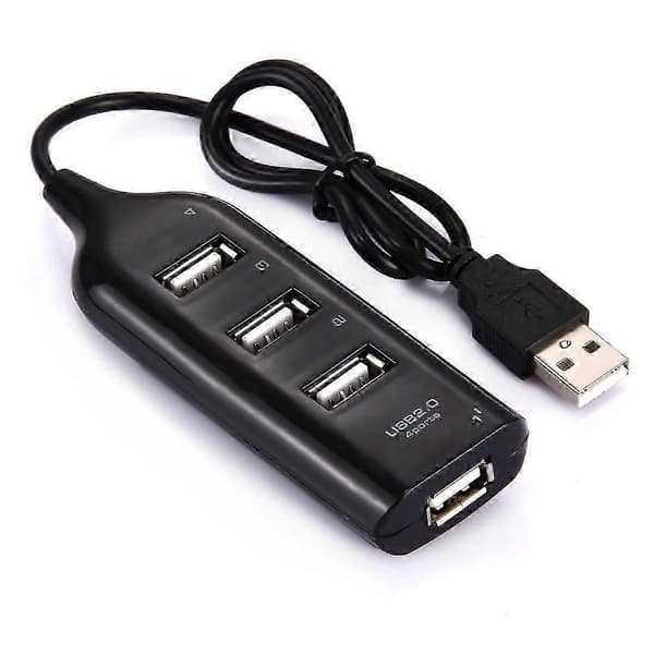 4-portars USB 2.0 HUB, kabellängd 30 cm Black