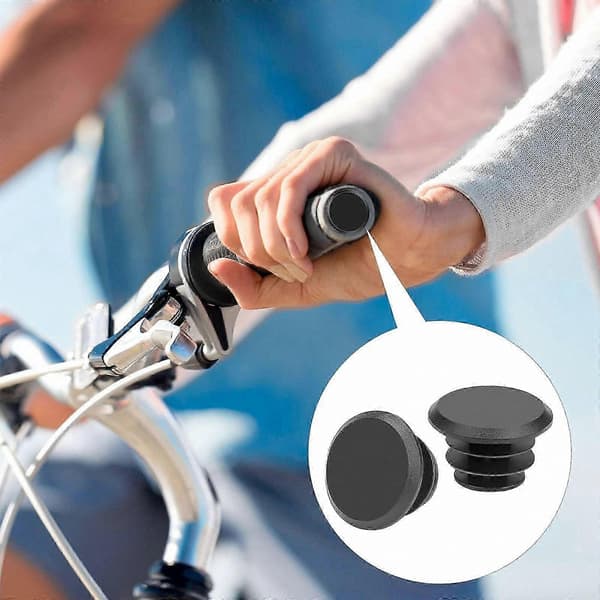 50 stk. MTB landevejscykel styr endepropper hætter Black