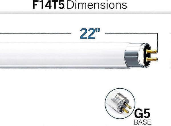 T5 Lysrör 3-pack 549mm 840 Kallvitt 4000K FH1840 Hög Effektivitet