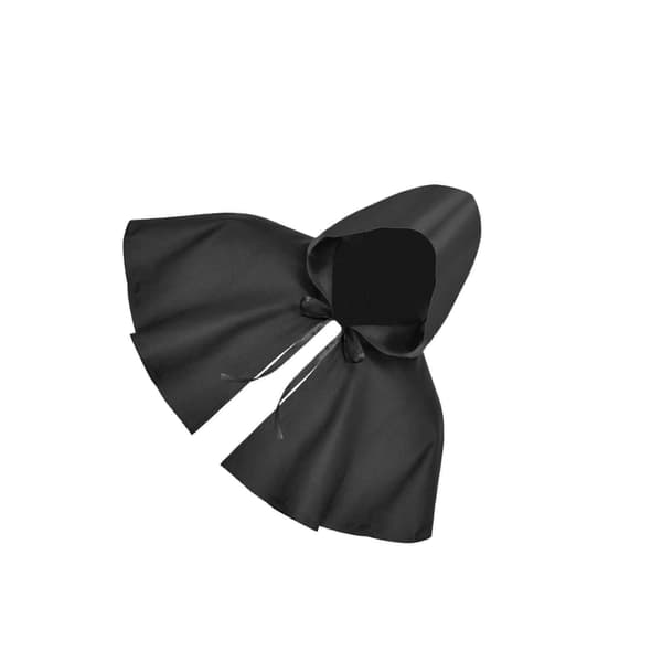 Halloween kappe Cosplay Dødskappe Hætte Sjal Middelalderlig Hætteklædt Kappe Hat Sort Black
